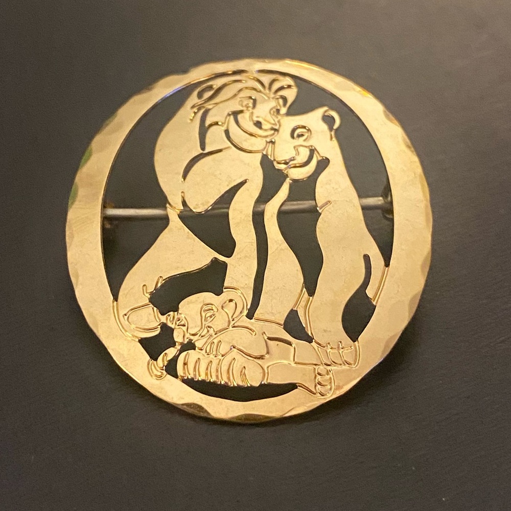 Vintage Disney Mufasa Simba Lion King Brooch / Pin